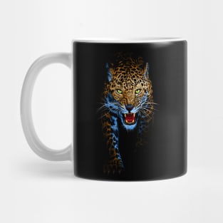 Leopard stalking Mug